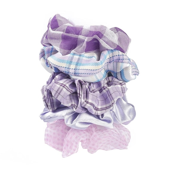 5Pcs Cloth Elastic Hair Ties Scrunchie Ponytail Holder Tarot 35x2mm Inner Diameter 40mm for Women Daily Casual Use for DIY Polka Dot