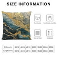 thumbnail image 6 of Acheng Navy Blue Gold Decorative Throw Pillow Covers Set of 2 Outdoor Couch Pillow Case Marble Cushion Covers Home Decor Pillow Case for Sofa Car Bedroom (Navy Blue Gold Marble) White, 6 of 6