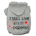 thumbnail image 6 of Pet, Dog  Cat Hoodie Screen Printed, "I Still Live With My Parents", 6 of 11