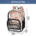 thumbnail image 6 of Iauyy Clear Backpack Heavy Duty PVC Transparent Backpack for College Workplace, Gradual-shape Shells, 6 of 8