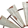 thumbnail image 5 of DecMode Silver Metal Distressed Galvanized Windmill Wall Decor with Rust Frame, 5 of 14