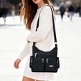 thumbnail image 5 of BadPiggies Women Nylon Shoulder Handbag Roomy Multi Pockets Bag Ladies Crossbody Purse Fashion Tote Top Handle Satchel, 5 of 10