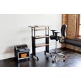 thumbnail image 4 of Safco Products Muv 35-49"H Stand-Up Desk Adjustable Height Computer Workstation with Keyboard Shelf, Medium Oak (SAF1929MO), 4 of 4