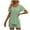 Army Green-A, variant on Uaswgudfs Pajama Sets for Women 2 Piece Cotton Short Sleeve Casual Sleepwear Soft Pj Sets Scoop Neck Top and Shorts Loungewear for Summer