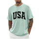 thumbnail image 1 of Camisas de Manga Larga para Hombres Imprimir Cuello Redondo Manga Corta Blusa Algodón Lino Poliéster, Camisa de Moda Casual para Hombres, 1 of 3