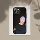 thumbnail image 3 of Singer E-Eminem funda de teléfono para Apple iPhone 15,14,13,12,11,XS,XR,X,8,7,Pro,Max,Plus,mini funda negra de silicona, 3 of 5