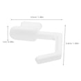 thumbnail image 2 of SOPOTUTU 20 Pcs Porte-Outils en Panneau Perforé Blanc avec Crochets Robustes pour Rangement Mural de Salle de Bain, 2 of 7