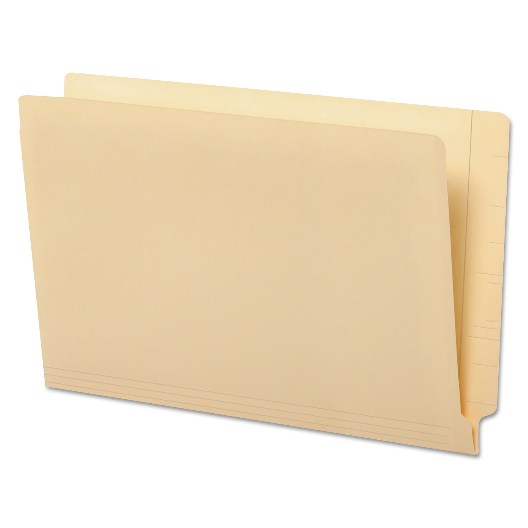 Universal Manila Reinforced Shelf Folder, Legal, 100/Box UNV13350