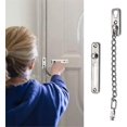 thumbnail image 3 of Cerradura de cadena para puerta, cadena para puerta de 2 piezas, cadena para puerta de acero inoxidable, cadena de seguridad para puerta, para puertas interiores de apartamentos, puertas de madera, 3 of 5