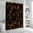 thumbnail image 5 of Black Yellow Orange Shower Curtain Set - Extra Long 72" x 96" Washable Bathtub Curtain with 12 Hooks, Minimalist Abstract Art Waterproof Fabric Stall Shower Curtains for Bathroom/Bathtub Décor, 5 of 6