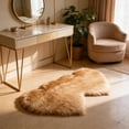thumbnail image 4 of Anhility Double Heart Faux Fur Rug Super Soft Fluffy Shaggy Carpet Area Mats Rugs Girls Bedroom Sofa Home Decorative Floor Carpet (Yellow, 27.55x13.77 in), 4 of 6