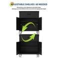 thumbnail image 5 of Gaderth Tool Cabinet,Tool Cabinets On Wheels, Rolling Tool Cabinet With Adjustable Shelve, Metal Locking Garage Storage Cabinet With 4 Drawer And 2 Door For Tools, 5 of 7