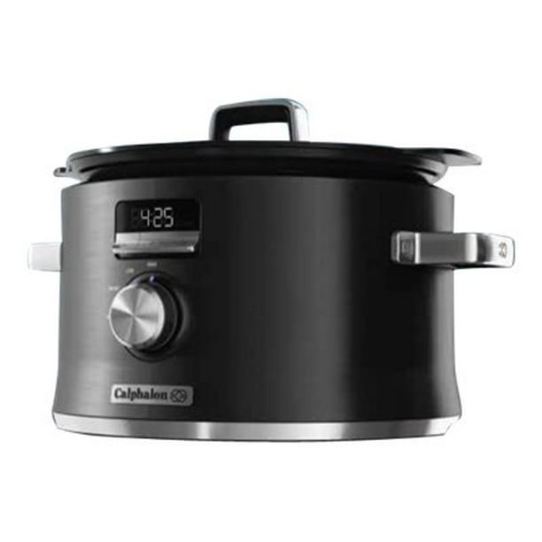 Calphalon SCCLD1 Digital Saut Slow cooker 5.3 qt dark stainless