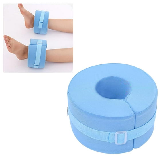 Elevating Foot Cushion Anti- Hands Knee Support ow for Elderly Bedridden Patient Relieve Foot Pressure - Blue