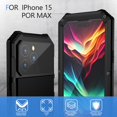 thumbnail image 3 of Funda de teléfono Lunivop compatible con iPhone 15 Pro Max negra, 3 of 6