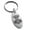 Silver, variant on Stainless Steel Mjolnir Thor's Hammer Viking Norse Engraved Small Oval Charm Keychain Keyring