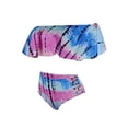 thumbnail image 4 of Trajes de baño de un hombro para mujer Bikini con volantes Trajes de baño sexy de dos piezas Verde Zhivalor HMJM072-11, 4 of 5