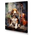 thumbnail image 2 of Designart "Melodic Basset Hound" Animals Dog Wall Art Prints, 2 of 7