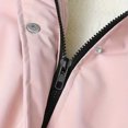 thumbnail image 6 of Women's Plus Size Plush Jacket - Casual Solid Color Hooded with Drawstring, Pink, XXL, 6 of 6