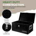 thumbnail image 4 of ARKSEN 20" Aluminum Diamond Plate Tool Box Chest Box Pick Up Truck Bed RV Trailer Toolbox Storage With Side Handle And Lock Keys, Black, 4 of 7