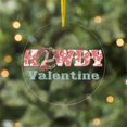 thumbnail image 4 of CafePress - Howdy Valentine Western Country - Acrylic Circle Christmas Ornament, 4 of 4