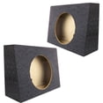 thumbnail image 1 of Q Power 12-Inch Sealed Slim Shallow Truck Subwooofer Box Enclosure (2 Pack), 1 of 6