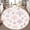Color 2, variant on Washable Non Slip 4ft Round Rug, Forest Trees Misty Pastel Pink Purple Woodland Circle Area Rugs with Tassels Carpet for Nursery Bedroom Living Room Playroom Tent rug Tent Castle