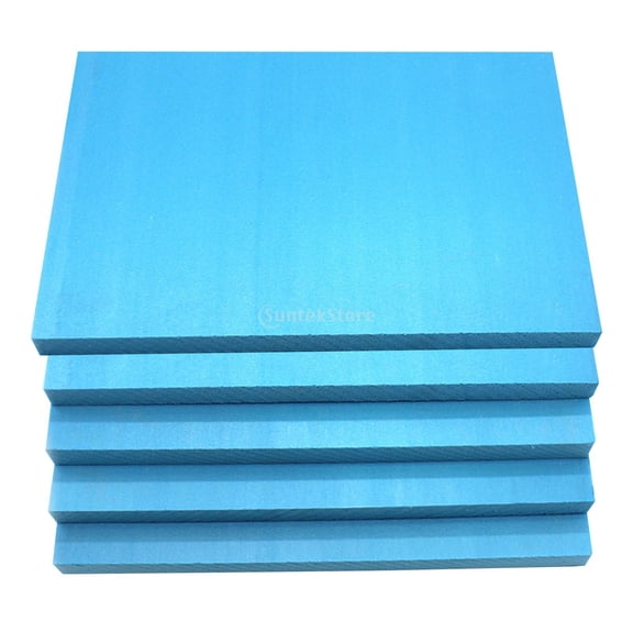 harayaa 5 Units Extruded Polystyrene Craft Foam Boards Sturdy Rigid Structure for Sand Table Scenes and Custom Textured Brick Wall Carving