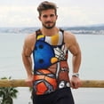 thumbnail image 6 of Pofeuu sport ball Print Men's Workout Tank Tops Sleeveless Muscle Gym Shirt Quick Dry -4X-Large, 6 of 7