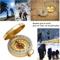 thumbnail image 3 of Camping Compass Metal, Pocket Compass, Waterproof Portable Kids Compass, for Travel Hiking Exploration, 3 of 4