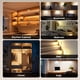 thumbnail image 4 of Luces LED para Disco con Control Remoto, Luces Recargables Debajo Del Gabinete, Luces para Disco Que Funcionan con Pilas, Temperaturas de 3 Colores y 12 Colores RGB, Luces Magnéticas Regulables para Escaleras de Armario de Cocina, Paquete de 6, 4 of 7