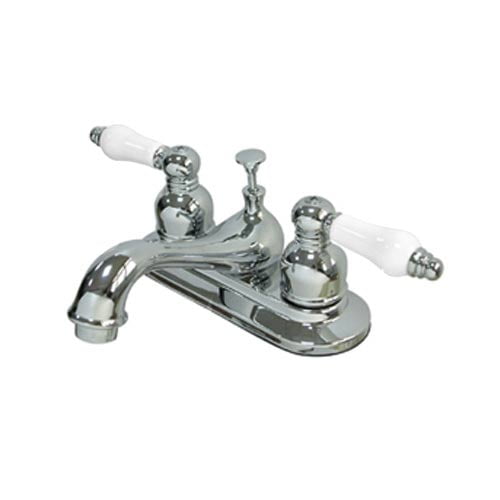 Elizabeth Chrome Centerset Faucet With Porcelain Handles Walmart Com Walmart Com