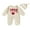 Apricot, variant on BemeyourBBs Newborn Baby Boy 2 Piece Outfits Valentine Day Clothes Little Love Romper Long Sleeve Jumpsuit with Hat Set