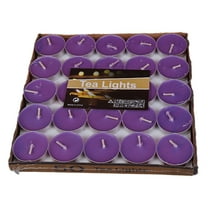 Nmdmisc Tea Lights Candles,50 Pack Smokeless Candles,Small Candles,Dripless & Long Lasting Mini Tealight Candles for Mood,Dinners,Parities,Home,Decoration,Wedding,Crafts (Purple)