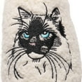 thumbnail image 4 of Fengactive Womens Plush Slippers Blue Eyed Cat Embroidery Decor Cozy Warm Indoor House Shoes, 4 of 9