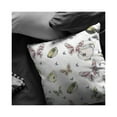 thumbnail image 4 of Butterflies and Bowls Indoor/Outdoor Fabric Pillow with Zip in Orange16x16, 4 of 9
