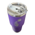 thumbnail image 3 of Termo de acero inoxidable color morado, Gato Risón, capacidad de 887 mililitros, 3 of 5