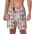 thumbnail image 1 of Fotbe Colorful Donuts Traje de Baño para Hombre – Shorts de Natación de Secado Rápido con Forro y Bolsillos-X-Large, 1 of 6