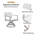 thumbnail image 3 of Outdoor Patio Aluminum Swivel Rocker 2PCS with Outdoor-grade Sunbrella Fabric Cushions, Grayish, 3 of 9