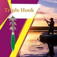 thumbnail image 4 of Three-layer Squid Jig Hooks Effective Avoid Decoupling Rotate Noctilucent ABS High Carbon Steel Hard Sharp Umbrella Hook Lures Green 10pcs, 4 of 9