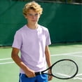 thumbnail image 5 of hengsof Children's Tennis Short Sleeve T-Shirt Children's Summer Casual Top Round Neck T-Shirt Top Breathable Quick Dry Top, 5 of 6