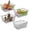 4Pcs Medium Black, variant on Wire Baskets for Organizing Household 4 Pack Pantry Baskets For Storage Pantry Wire Black Metal Storage Bins