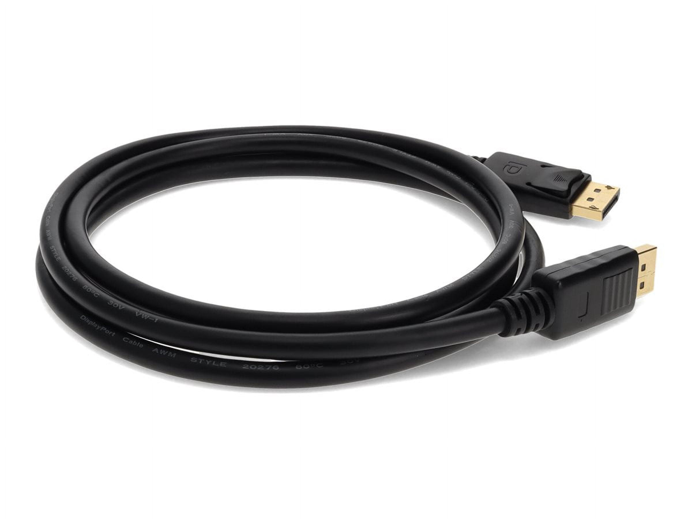 AddOn 2m DisplayPort 1.2 Male to Male Black Cable For Resolution Up to 3840x2160 [4K UHD] (displayport2m)