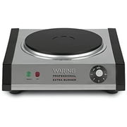 Waring Commercial WEB300 Single Cast Iron Burner, 1300W, 120V, 5-15 Phase Plug