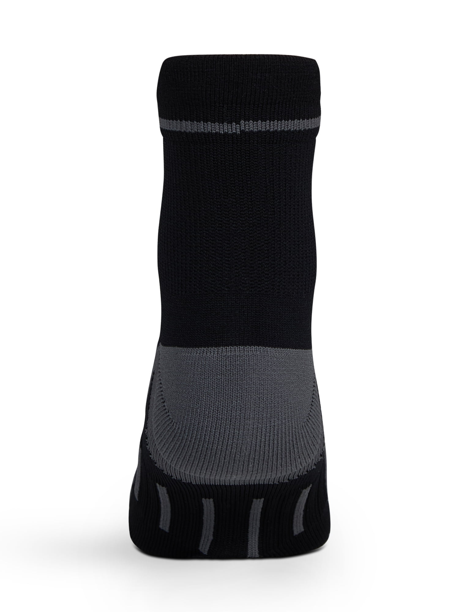 Wrangler Comfort Compression Quarter Socks for Men, Size 6-12, Black, 3 Pairs