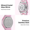 thumbnail image 5 of Watches For Women,Digital Watch for Ladies Waterproof Wristwatch with Alarm/Stopwatch/Back Light Valentine's Day Gifts for Women, 5 of 9