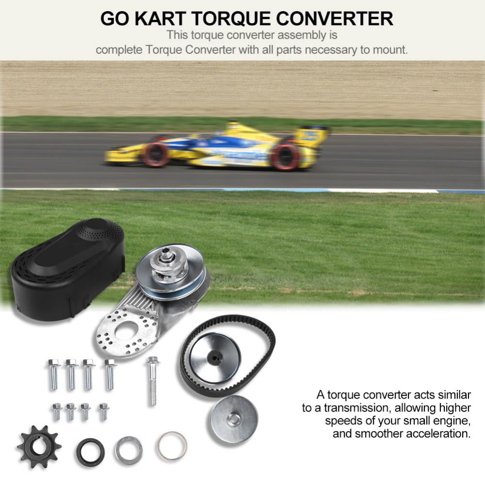 Go Kart Torque Converter Clutch System Replacement Set Kit for Riding Lawn Mowers Small Tractors Go Karts Mini Bikes and Water Ski Winches Torque Converter 