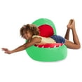 thumbnail image 5 of Posh Creations Bean Bag Chair, Soft Shark Lounger for Sitting, Reading,Kids, 2.5 ft,Green, 5 of 6