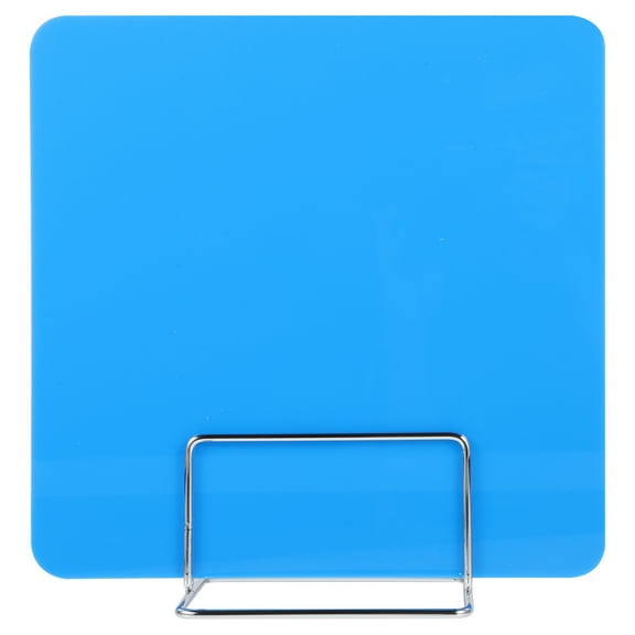Blue Countertop Sneeze Guard for School desks and Office Spaces Portable Privacy Shield Board 1