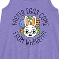 thumbnail image 2 of Instant Message - Easter Eggs Come From Where - Toddler & Youth Girls A-line Dress, 2 of 5